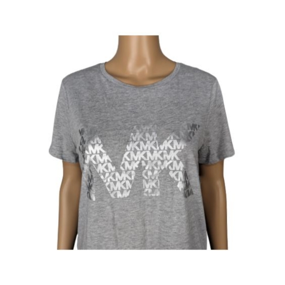 MICHAEL Michael Kors Gray Logo T-Shirt S - Picture 2 of 8